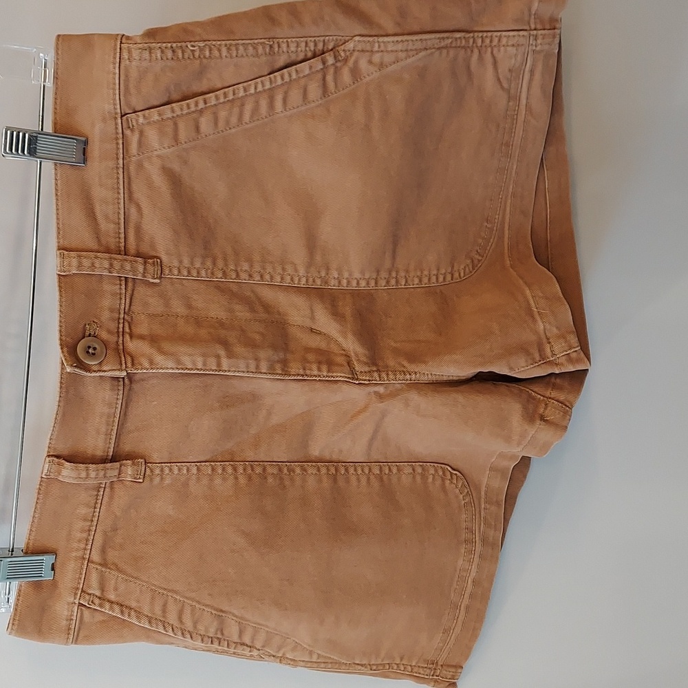 Madewell High Waist Shorts in Tan
